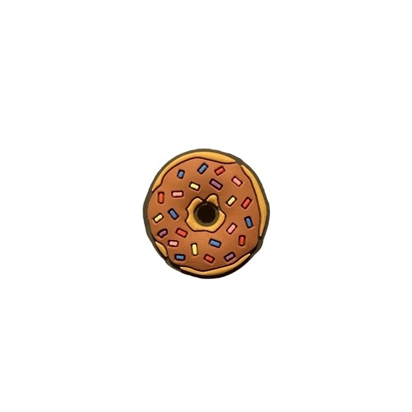 CHOCOLATE Frosted Donut Croc Charm NEW IN PACKAGE - Picture 1 of 1